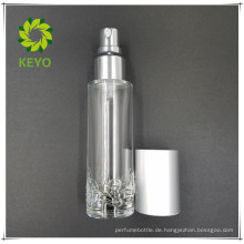 40ml klare Luxus-Kosmetik-Glas-Pumpflasche